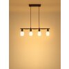 Illuminazione Globo Lighting Villegas Lampadario a sospensione Nero, 4-Luci
