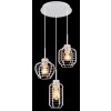 Illuminazione Globo Lighting Nesa Lampadario a sospensione Bianco, 3-Luci