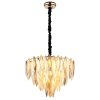 Illuminazione Globo Lighting Elinor Lampadario a corona Oro, 12-Luci