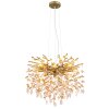 Illuminazione Globo Lighting Queena Lampadario a corona Oro, 8-Luci