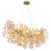 Illuminazione Globo Lighting Queena Lampadario a corona Oro, 10-Luci