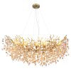Illuminazione Globo Lighting Queena Lampadario a corona Oro, 10-Luci