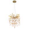 Illuminazione Globo Lighting Queena Lampadario a corona Oro, 4-Luci