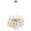 Illuminazione Globo Lighting Queena Lampadario a corona Argento, 8-Luci