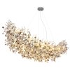 Illuminazione Globo Lighting Queena Lampadario a corona Argento, 16-Luci