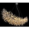 Illuminazione Globo Lighting Queena Lampadario a corona Argento, 16-Luci