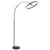 Illuminazione Globo Lighting Jerrold Lampada da terra LED Nero, 1-Luce