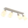 Illuminazione Globo Lighting Trent Plafoniera Cromo, Sabbia, 4-Luci