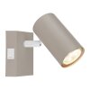 Illuminazione Globo Lighting Robby Applique, Faretto da parete Sabbia, Bianco, 1-Luce