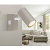 Illuminazione Globo Lighting Robby Applique, Faretto da parete Sabbia, Bianco, 1-Luce