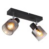 Illuminazione Globo Lighting Jack Plafoniera Nero, 2-Luci