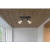 Illuminazione Globo Lighting Jack Plafoniera Nero, 2-Luci