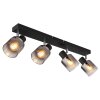 Illuminazione Globo Lighting Jack Plafoniera Nero, 4-Luci