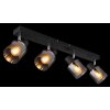 Illuminazione Globo Lighting Jack Plafoniera Nero, 4-Luci