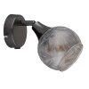Illuminazione Globo Lighting Frosta Applique, Faretto da parete Cromo, Nero, 1-Luce