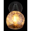 Illuminazione Globo Lighting Frosta Applique, Faretto da parete Cromo, Nero, 1-Luce
