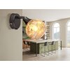 Illuminazione Globo Lighting Frosta Applique, Faretto da parete Cromo, Nero, 1-Luce