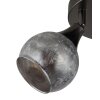 Illuminazione Globo Lighting Frosta Plafoniera Cromo, Nero, 3-Luci