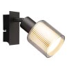Illuminazione Globo Lighting Villegas Applique, Faretto da parete Nero, 1-Luce