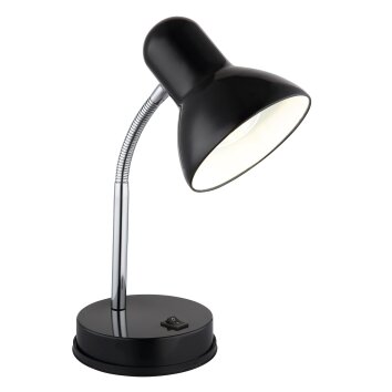 Illuminazione Globo Lighting Basic Lampada da tavolo Cromo, Nero, 1-Luce