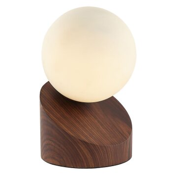 Illuminazione Globo Lighting Alisa Lampada da tavolo Legno scuro, Écru, 1-Luce