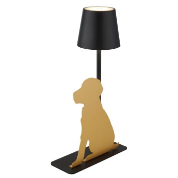 Illuminazione Globo Lighting Furri Lampada da tavolo LED Oro, Nero, 1-Luce