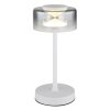 Illuminazione Globo Lighting Belinda Lampada da tavolo LED Bianco, 1-Luce