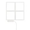 Illuminazione Globo Lighting Fourlights Applique LED Bianco, 4-Luci, Telecomando