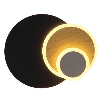 Illuminazione Globo Lighting Odonell Applique LED Antracite, Écru, Nero, 1-Luce