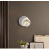 Illuminazione Globo Lighting Odonell Applique LED Nichel opaco, Bianco, 1-Luce