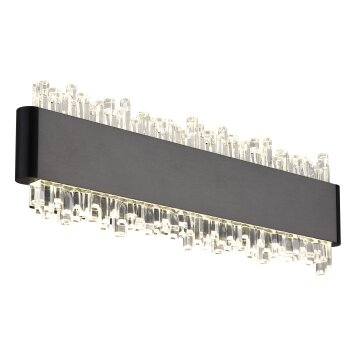 Illuminazione Globo Lighting Stalagmita Applique LED Grigio, Nero, 1-Luce