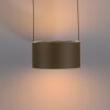 Illuminazione Paul Neuhaus Clipse Lampada a sospensione LED Bronzo, 2-Luci, Telecomando