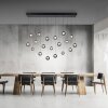 Illuminazione Paul Neuhaus Popup Lampada a sospensione LED Grigio, 19-Luci, Telecomando