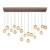 Illuminazione Paul Neuhaus Popup Lampada a sospensione LED Bronzo, 19-Luci, Telecomando