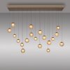 Illuminazione Paul Neuhaus Popup Lampada a sospensione LED Bronzo, 19-Luci, Telecomando