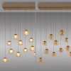 Illuminazione Paul Neuhaus Popup Lampada a sospensione LED Bronzo, 13-Luci, Telecomando