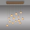 Illuminazione Paul Neuhaus Popup Lampada a sospensione LED Bronzo, 13-Luci, Telecomando