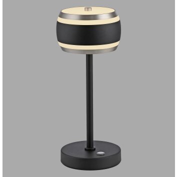 Illuminazione Paul Neuhaus Rings Lampada da tavolo LED Nero, Trasparente, chiaro, 1-Luce