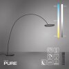 Illuminazione Paul Neuhaus Loop-Bow Lampada da terra, Lampade ad arco LED Nero, 2-Luci