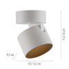 Illuminazione Paul Neuhaus Cup Plafoniera LED Bianco, 1-Luce