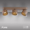 Illuminazione Paul Neuhaus Cup Plafoniera LED Bronzo, 3-Luci