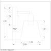 Lucide VITRI Applique Ramato, 1-Luce
