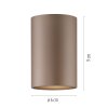 Illuminazione Paul Neuhaus Point Plafoniera LED Bronzo, 1-Luce