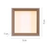 Illuminazione Paul Neuhaus Manhattan Plafoniera LED Bronzo, 1-Luce, Telecomando