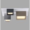 Illuminazione Paul Neuhaus Manhattan Plafoniera LED Grigio, 1-Luce, Telecomando