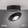 Illuminazione Paul Neuhaus Oculis Plafoniera LED Nero, 1-Luce