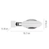 Illuminazione Paul Neuhaus Oculis Applique LED Bianco, 2-Luci