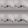 Illuminazione Leuchten Direkt JARIK Plafoniera LED Nero, 7-Luci
