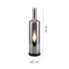 Illuminazione Leuchten Direkt BOTTLE Lampada da tavolo LED Nero, 1-Luce