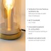 Illuminazione Leuchten Direkt BOTTLE Lampada da tavolo LED Ottone, 1-Luce